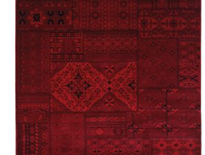 Χαλί Σαλονιού Royal Carpet Afgan 1.00X1.60 – 7675A D.Red (100×160)