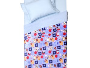 Κουβέρτα Fleece Μονή 155X220 Viopros 72 Σιέλ (155×220)