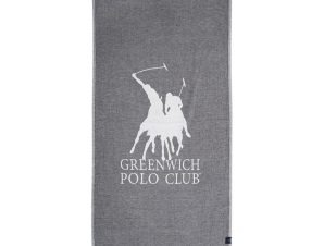 Πετσέτα Θαλάσσης 3903 85×170 Grey-Ivory Greenwich Polo Club