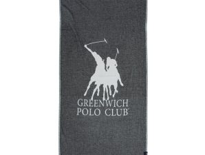 Πετσέτα Θαλάσσης 3905 85×170 Black-Ivory Greenwich Polo Club