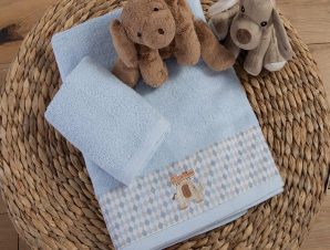 Πετσέτες Βρεφικές Favorite Toys (Σετ 2τμχ) Light Blue Nef-Nef Homeware