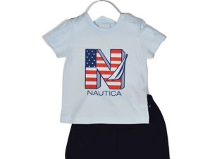 Παιδικό Σετ Μπλουζάκι Με Σορτς Jersey 49-2021 Light Blue-Navy Nautica