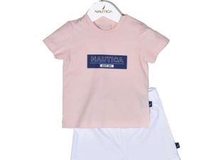 Παιδικό Σετ Μπλουζάκι Με Σορτς Jersey 49-2021 Pink-White Nautica