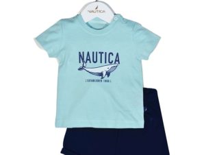 Παιδικό Σετ Μπλουζάκι Με Σορτς Jersey 49-2021 Mint-Navy Nautica