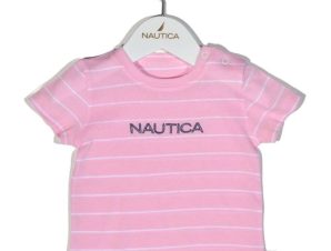 Παιδικό Μπλουζάκι T-Shirt Jersey Organic 49-2110 Ριγέ Pink Nautica