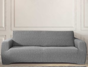 Ελαστικά καλύμματα καναπέ TRATINI GREY MADI Homeware Ελαστικό κάλυμμα διθέσιου καναπέ